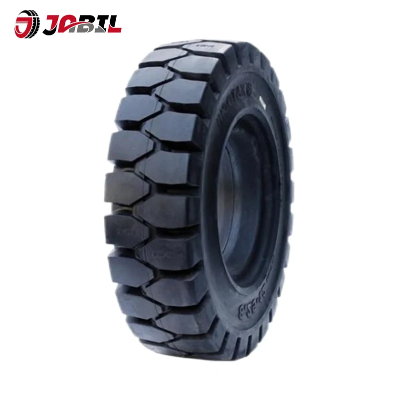 Forklift solidong gulong na may clip